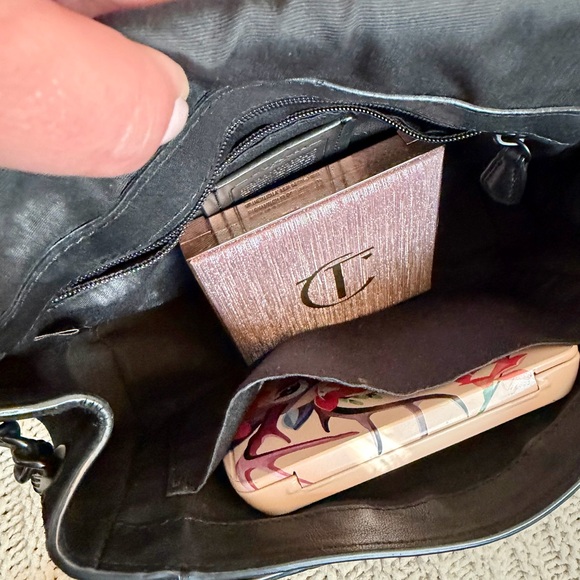 Coach Faye Mini Crossbody Black Leather & Suede Turnlock Flap - Picture 15 of 15